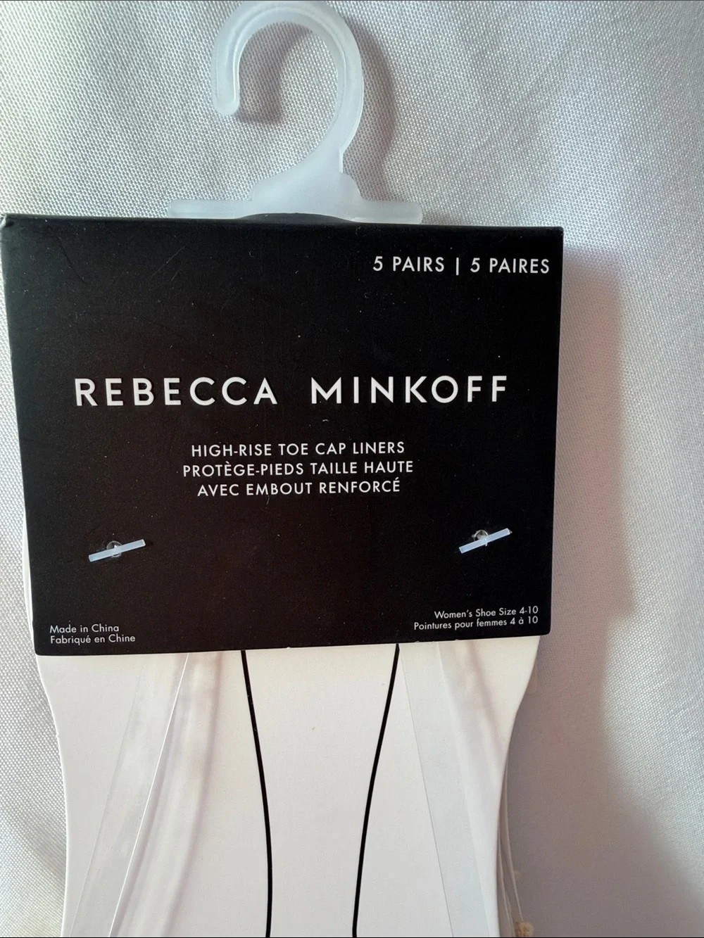 Rebecca Minkoff Nude High Rise Toe Cap Liners 5 Pairs